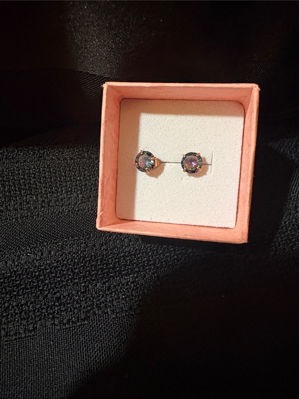 Mystic Sparkle Stud Earrings - Iridescent